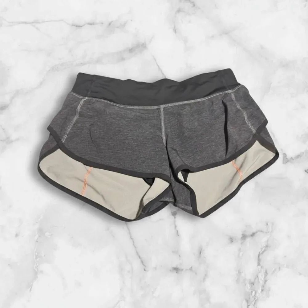 Lululemon Gray & Pink Speed Up Shorts Size 6